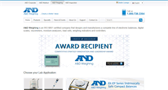 Desktop Screenshot of andweighing.com